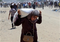 غزة.. أقراص مخدرة داخل أكياس طحين مقدمة كمساعدات من أمريكا واسرائيل