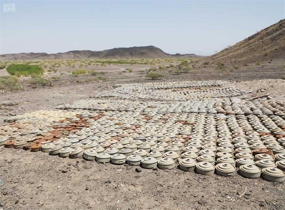 "مسام" ينتزع أكثر من 1800 لغم زرعها الحوثيون خلال الشهر الماضي