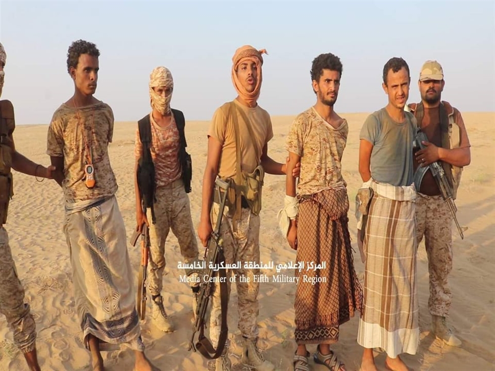 حجة: الجيش يعلن أسر 5 حوثيين خلال معارك في "مستبأ"