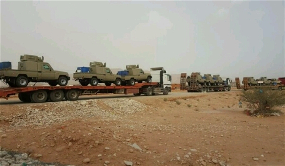السعودية تدعم لواء عسكري جديد بأبين بآليات ومدرعات