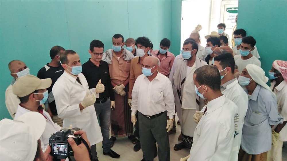 افتتاح مركز العزل الصحي في حجة