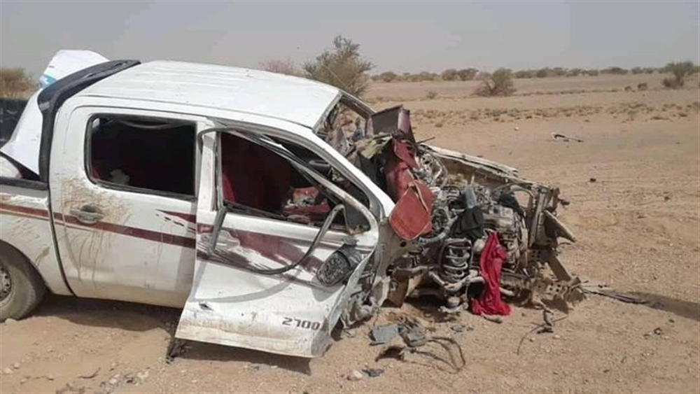 إصابة عدد من المدنيين جراء انفجار لغم أرضي بسيارة أحد المواطنين بالجوف