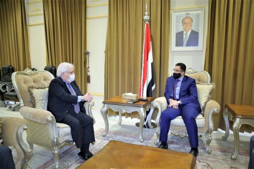 وزير الخارجية يبحث مع غريفيث سبل إنجاح المبادرة السعودية