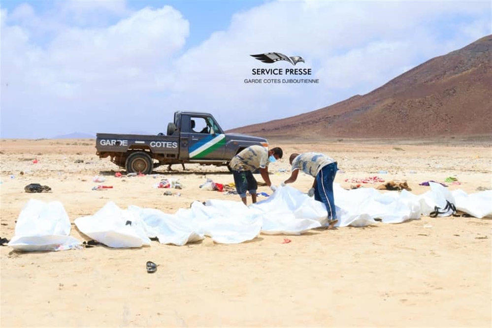 وفاة عشرات المهاجرين اليمنيين غرقا في طريقهم إلى جيبوتي