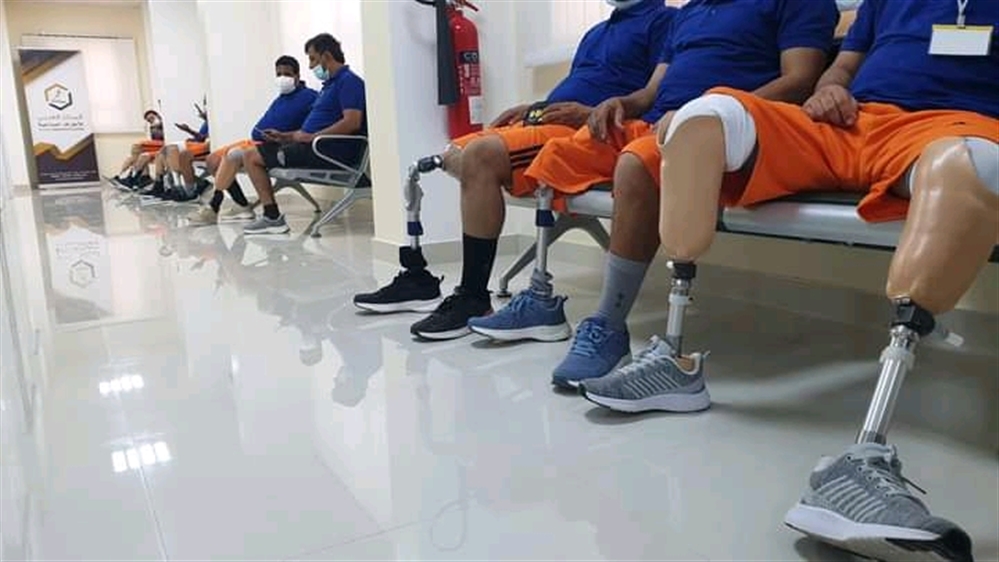 إعادة تأهيل 50 جريحاً من عدة محافظات يمنية في المركز العربي بعمان