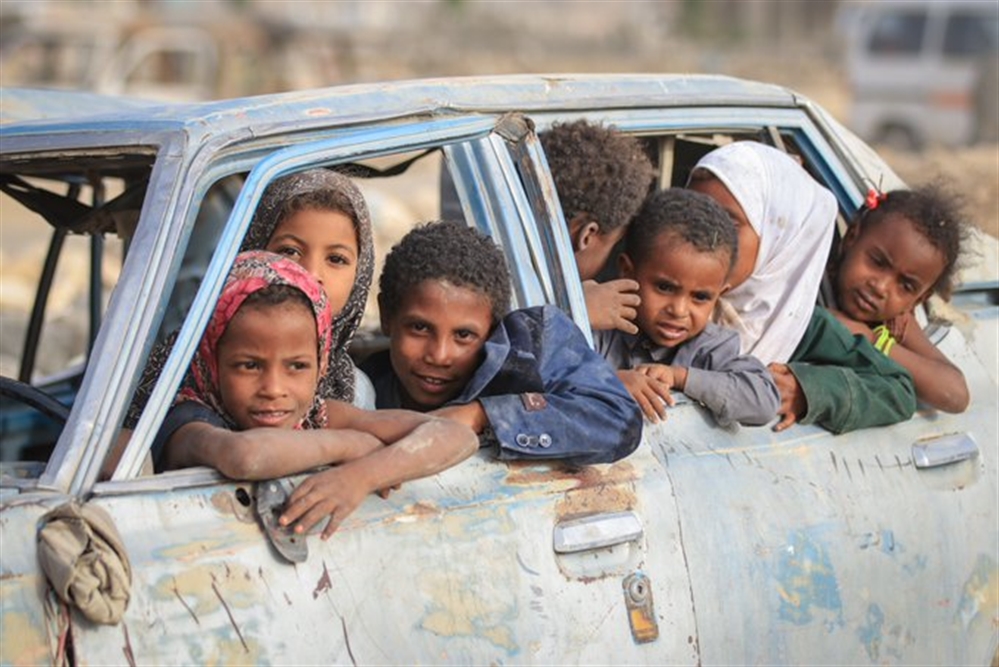 مفوضية اللاجئين: نصف النازحين اليمنيين من الأطفال