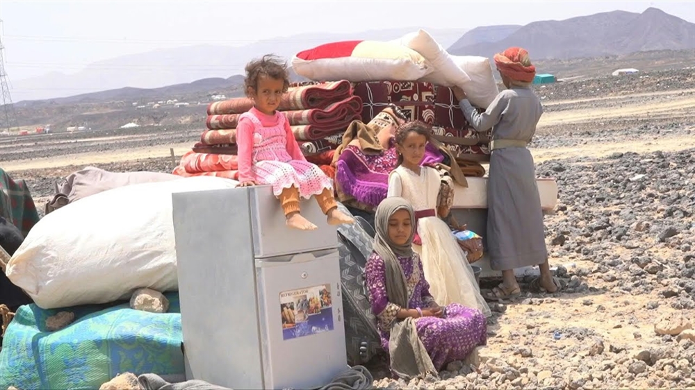 نزوح 1400 أسرة من البيضاء إلى لحج