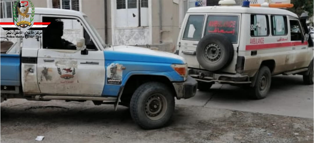 انتشار واسع لقوات الأمن في بير باشا غربي تعز