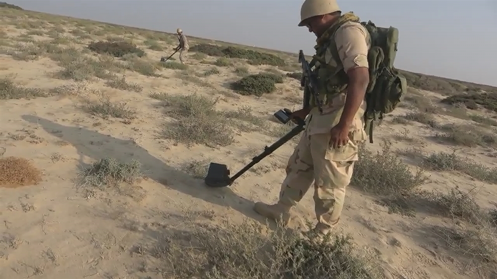 مسام : انتزاع اكثر من 1400 لغم حوثي خلال أيام
