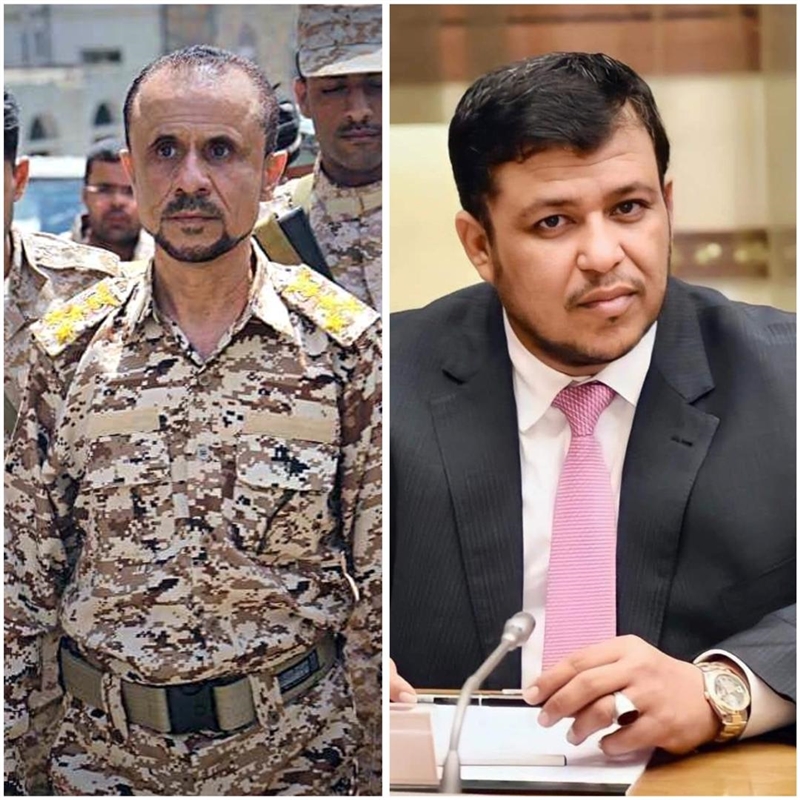 عضو مجلس القيادة "العليمي" يعزي العميد عبده فرحان في استشهاد نجله