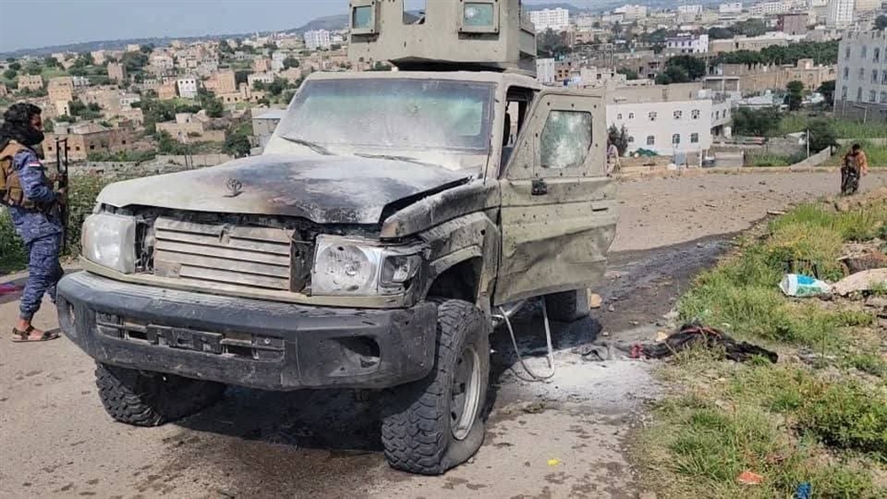 نجاة قائد محور طور الباحة من محاولة اغتيال في التربة بتعز