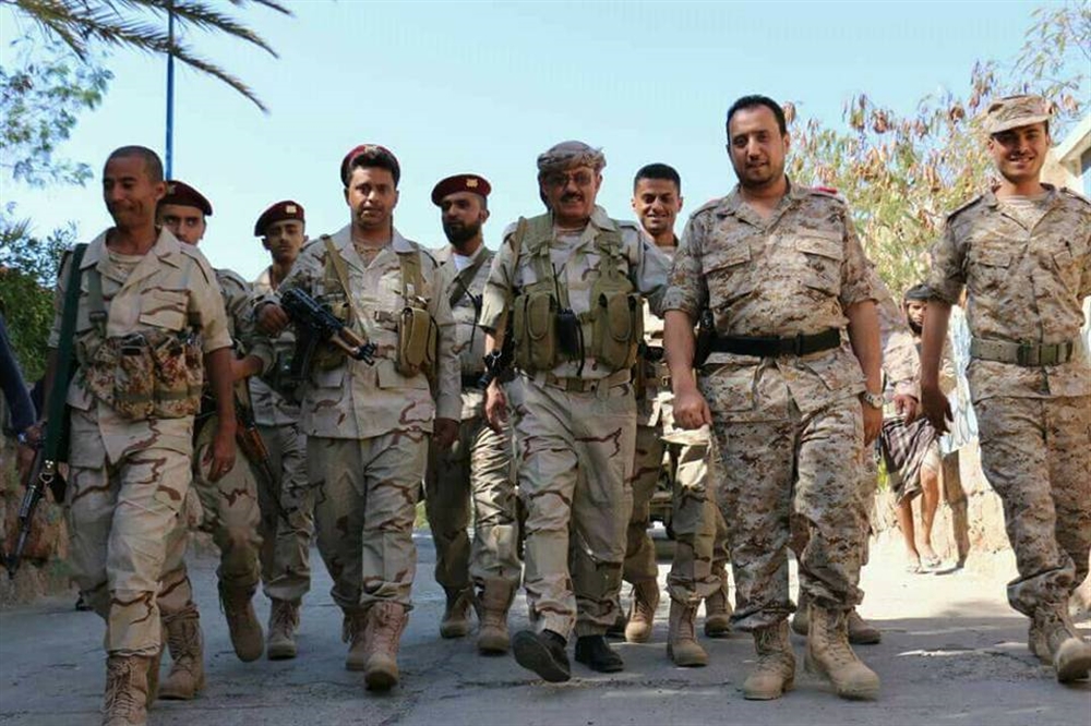 الجيش يعلن جولة القصر والحوبان شرق تعز منطقة عمليات عسكرية