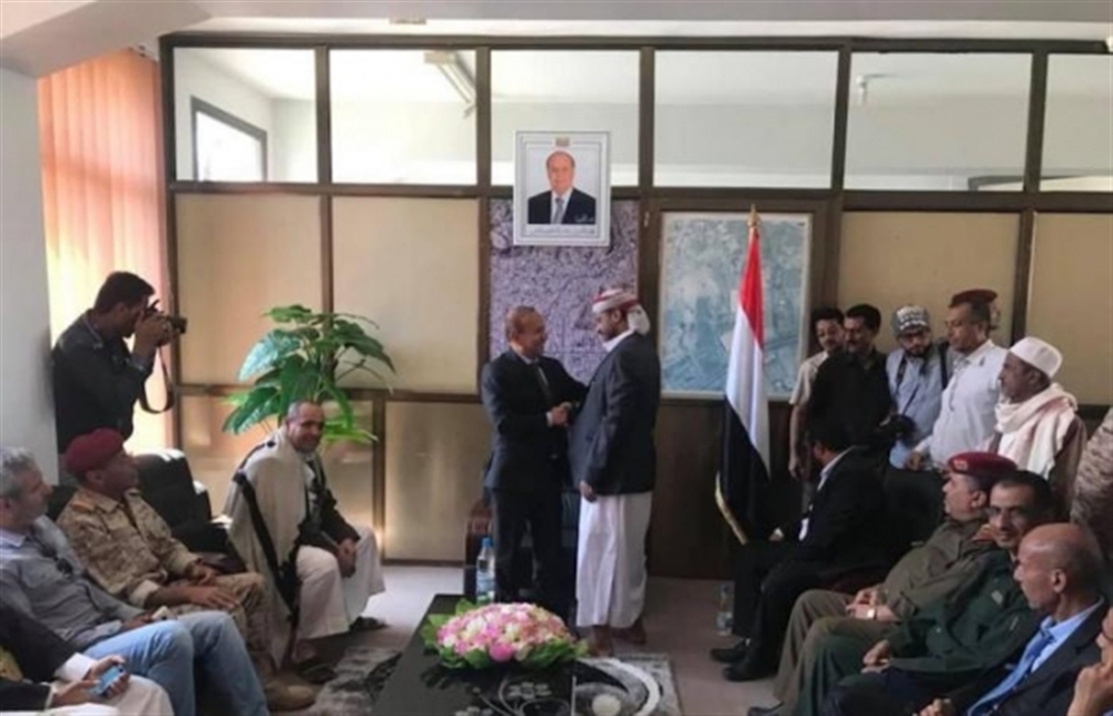 محافظ تعز يصل إلى مركز المحافظة للمرة الأولى منذ تعيينه ويؤكد استكمال تحرير المدينة قريباً
