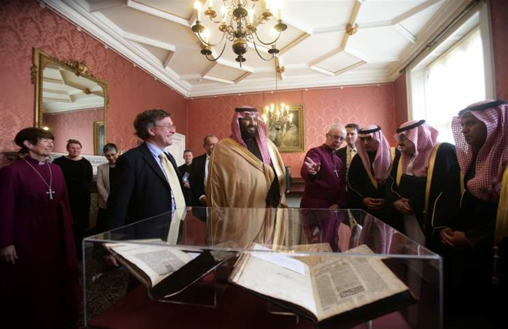 خلال لقاء مع بن سلمان … رأس الكنيسة الانغليكانية “يعبر عن الأسى” للوضع الإنساني في اليمن