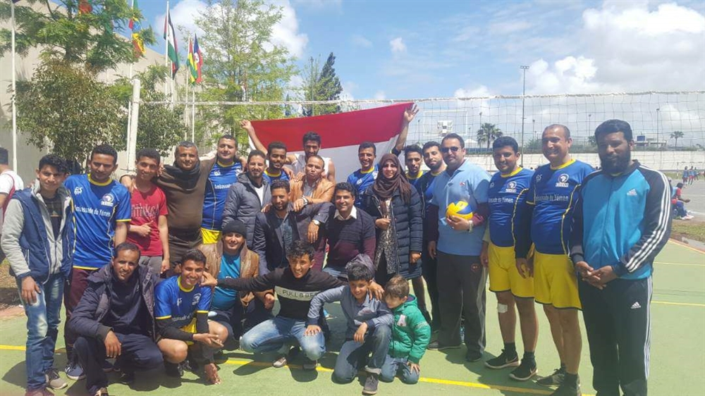اليمن يتوج بطلاً لدوري الجاليات في كرة الطائرة بالمغرب