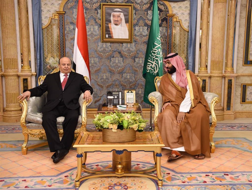 الرئيس هادي يلتقي بولي العهد السعودي "بن سلمان"