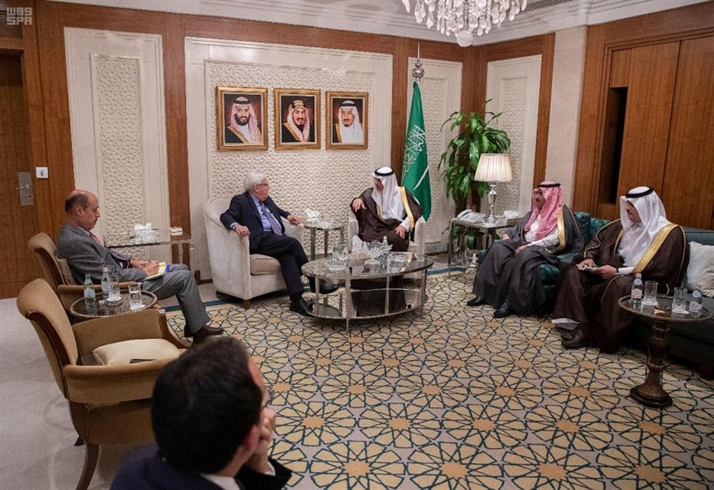 وزير الخارجية السعودي يستقبل المبعوث الأممي إلى اليمن