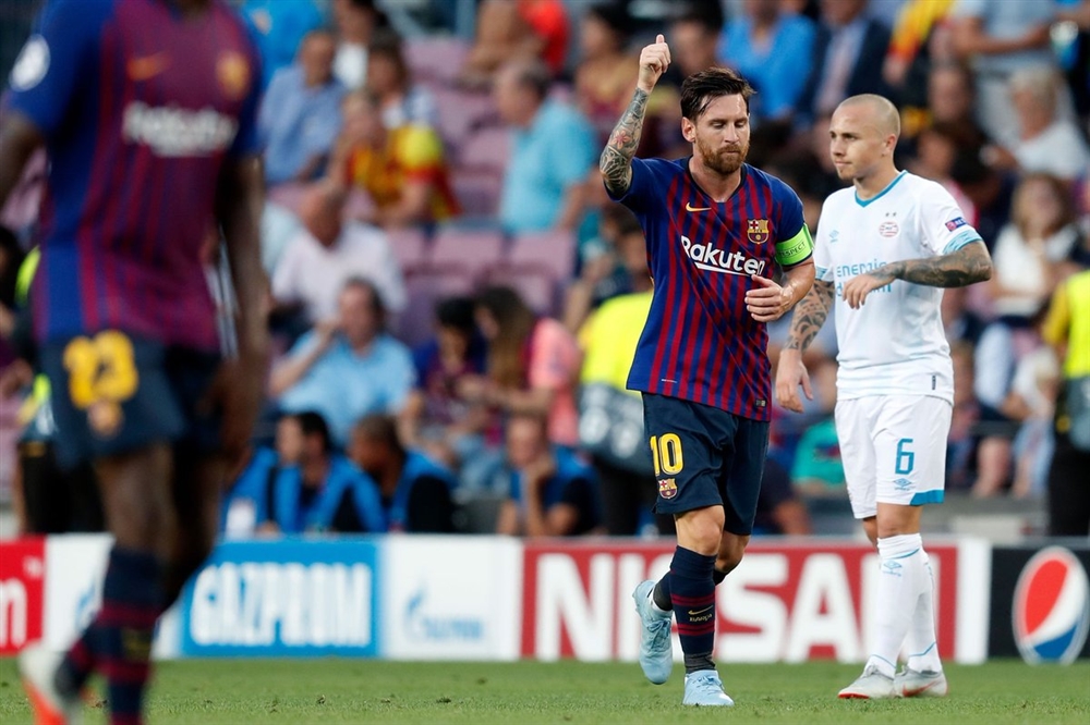 "ميسي" يتصدر قائمة المرشّحين لأفضل لاعب بأولى جولات أبطال أوروبا