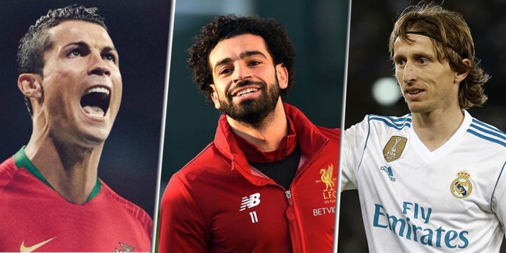 مودريتش ورونالدو وصلاح يتنافسون على الكرة الذهبية