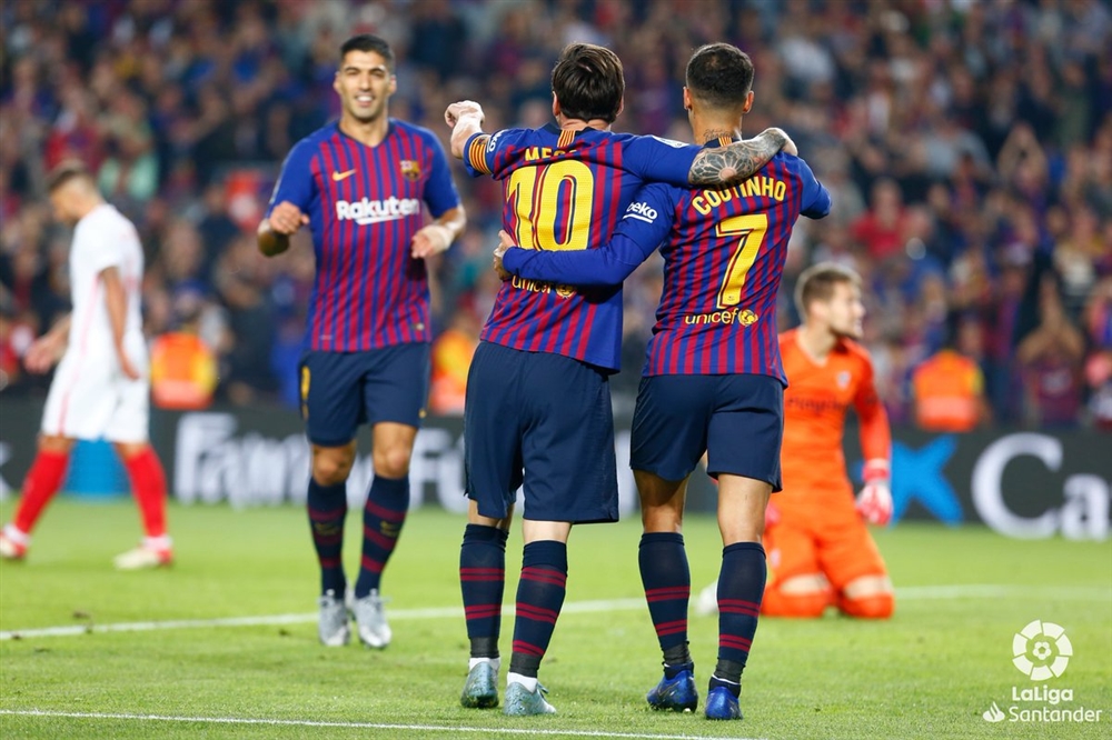 برشلونة يستعيد صدارة الليغا بفوز ثمين على إشبيلية في ليلة إصابة ميسي (شاهد)