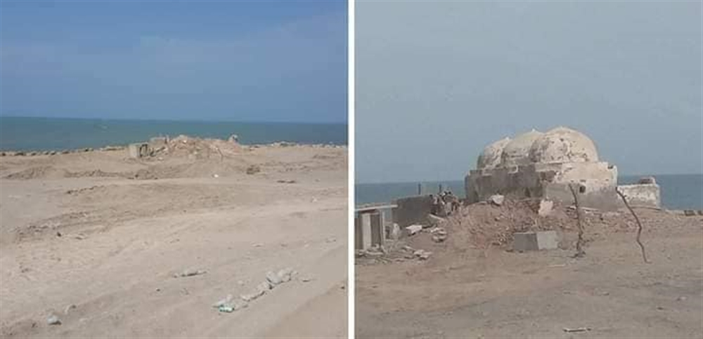 ألوية العمالقة تهدم ضريح تاريخي في مدينة زبيد بالحديدة