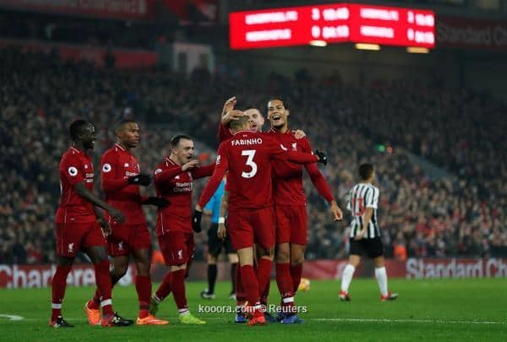 ليفربول يكتسح نيوكاسل برباعية وينفرد بصدارة البريميرليج