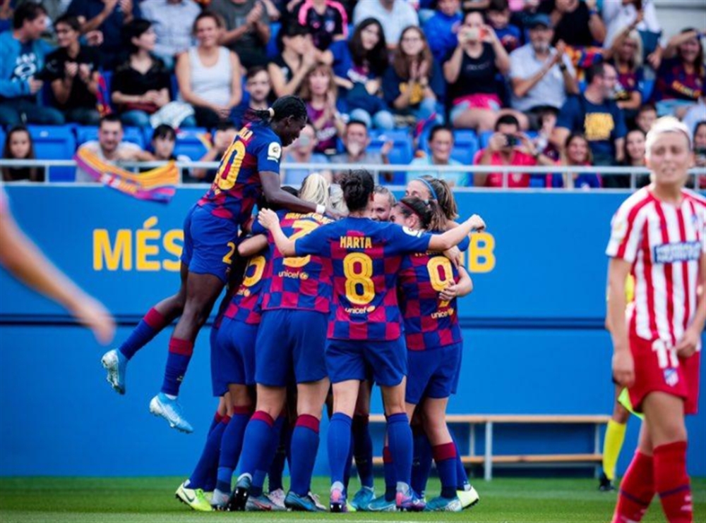 سيدات برشلونة يكتسحن أتلتيكو مدريد بسداسية
