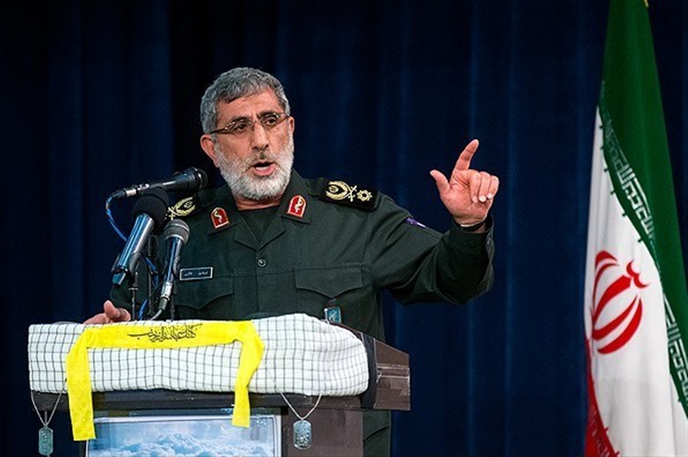 خليفة سليماني يتوعد بطرد أمريكا من المنطقة
