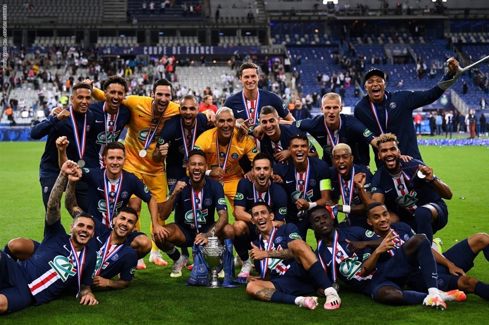 بهدف نيمار.. باريس سان جرمان يتوج باللقب الثالث عشر من كأس فرنسا