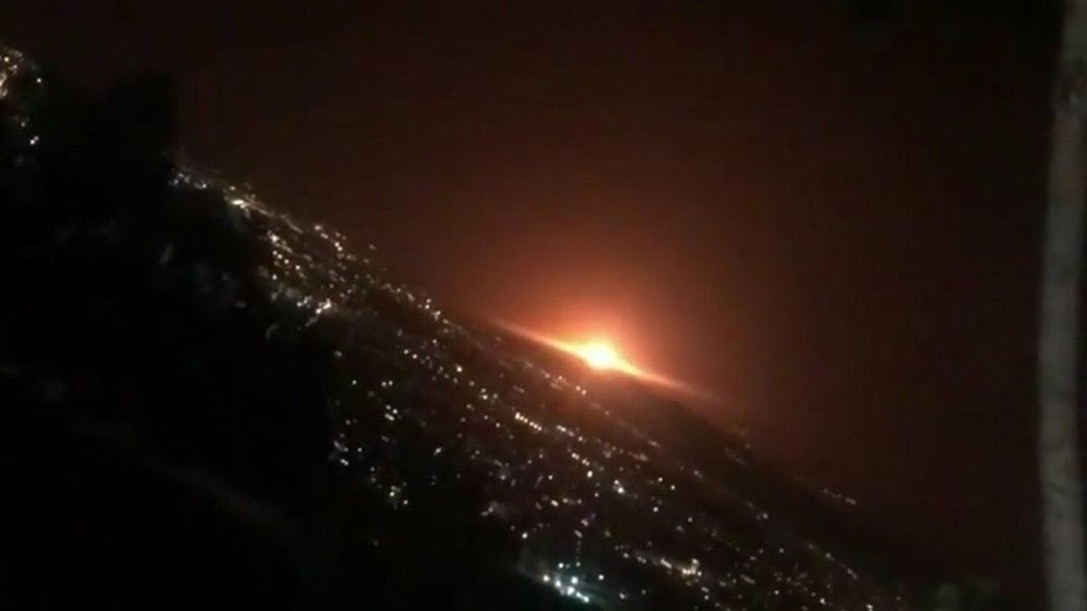 انفجار هائل غربي العاصمة الإيرانية طهران
