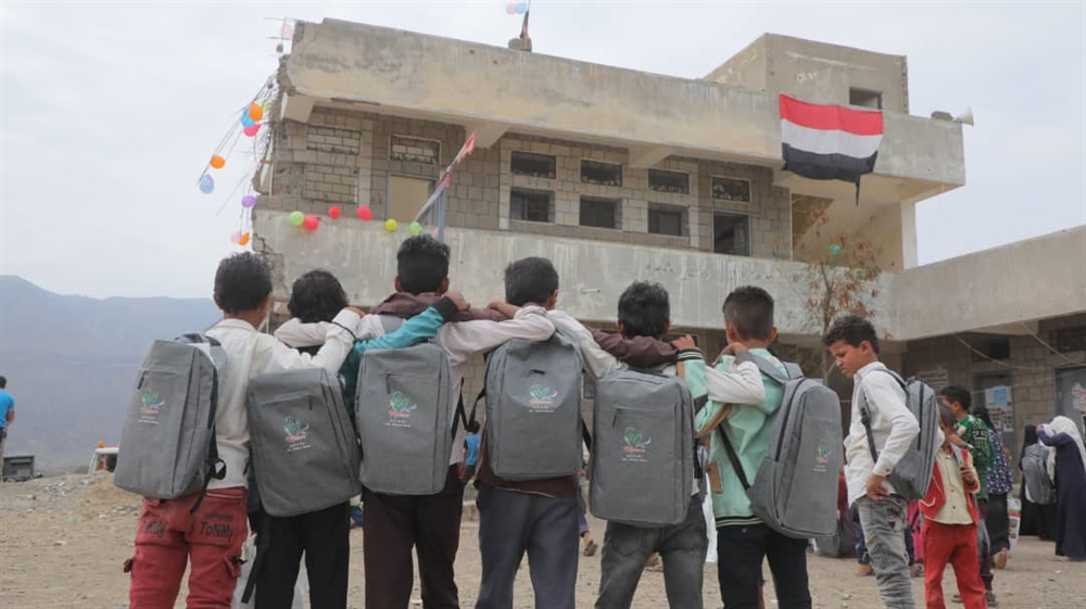 مسام يفتتح مدرسة بتعز بعد تطهيرها من الألغام بشكل كامل