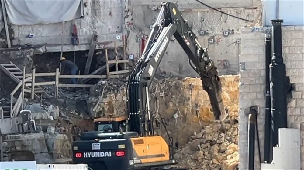 الاحتلال يقوم بحفريات تستهدف مبان تاريخية في القدس المحتلة
