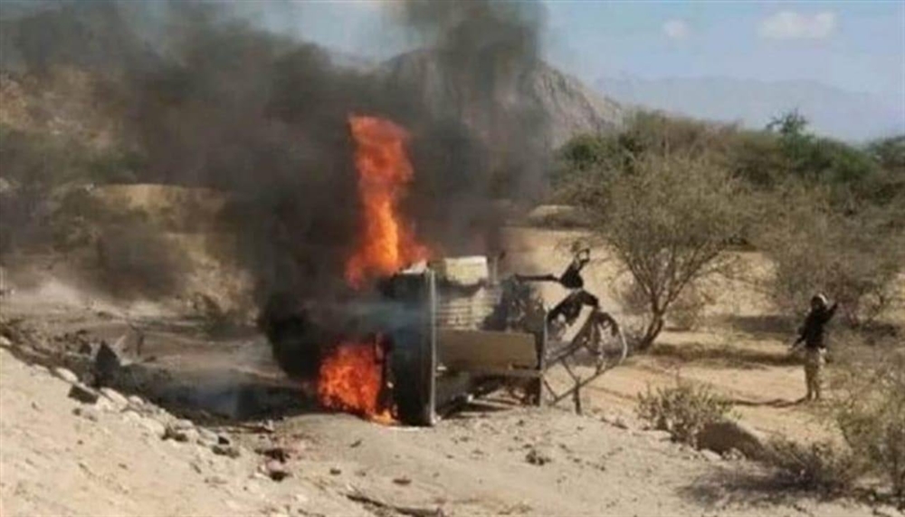 جرحى من قوات الانتقالي إثر هجوم بطائرة مسيرة في أبين