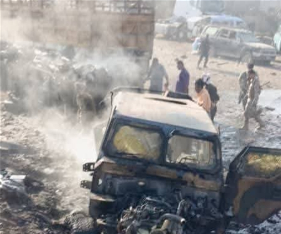 مقتل 4 جنود وإصابة آخرين في تفجير استهدف موكب قيادي في قوات العمالقة جنوبي لحج