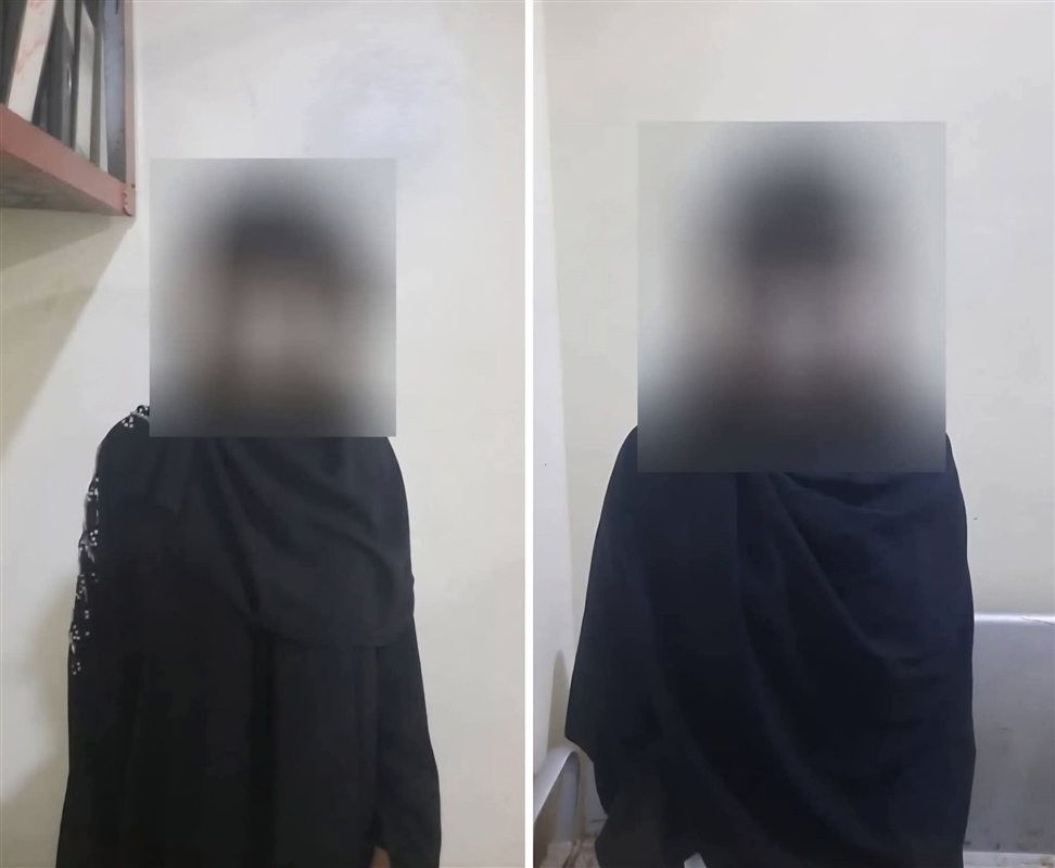 أمن عدن يعلن القبض على فتاتين متهمتين بسرقة مواطن مصري