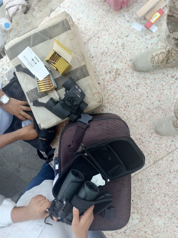 قوات درع الوطن تعلن ضبط ذخائر  ونواظير ليلية متطورة في المهرة