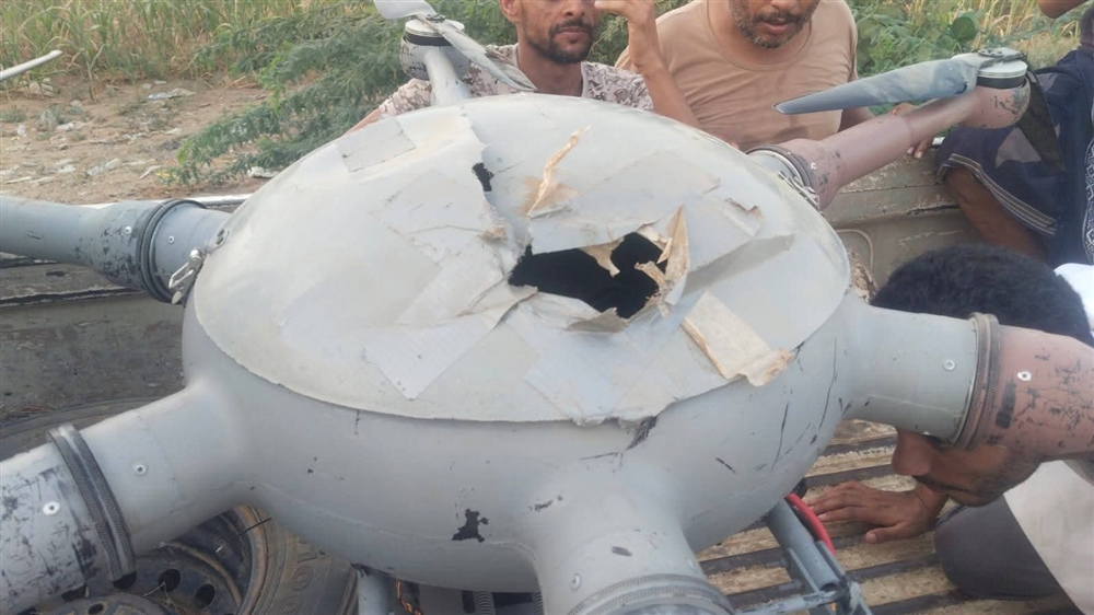 إسقاط طائرة حوثية مفخخة أثناء تحليقها شمالي حجة